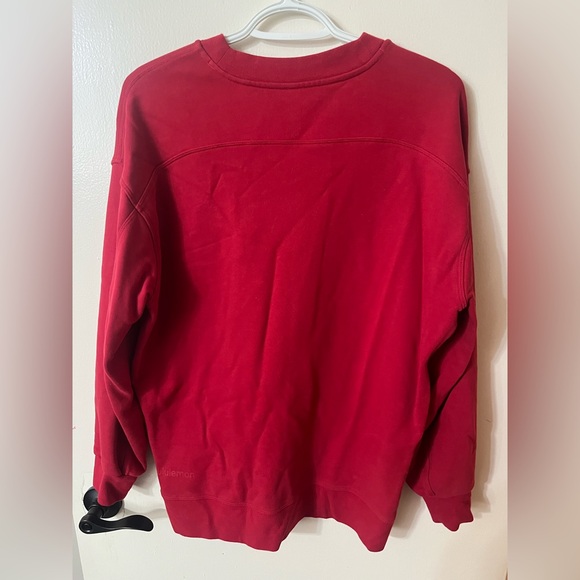 Lululemon Red Perfectly Oversized Crew - Picture 3 of 4